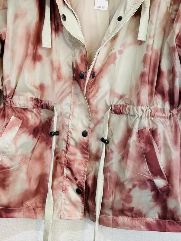 Maurice's Tie-Dye Pink Anorak Jacket with Drawstring Waist - Women - Image 5