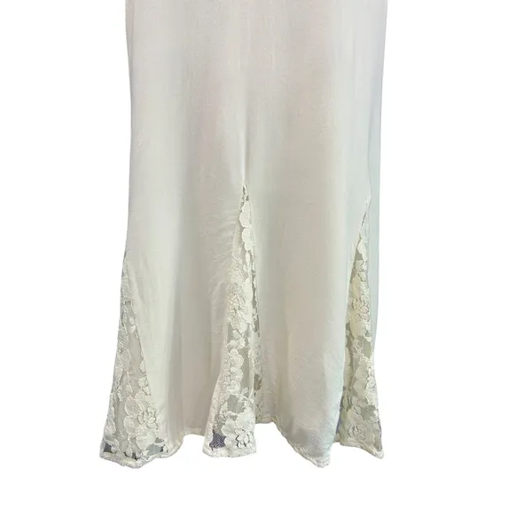 American Eagle Y2K Lace Slip Dress Boho Romantic Fairycore M Ivory Coquette - Image 4