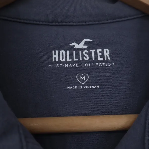 Hollister Must-Have Collection Womens Medium Short Sleeve Polo Shirt Cropped - Image 2