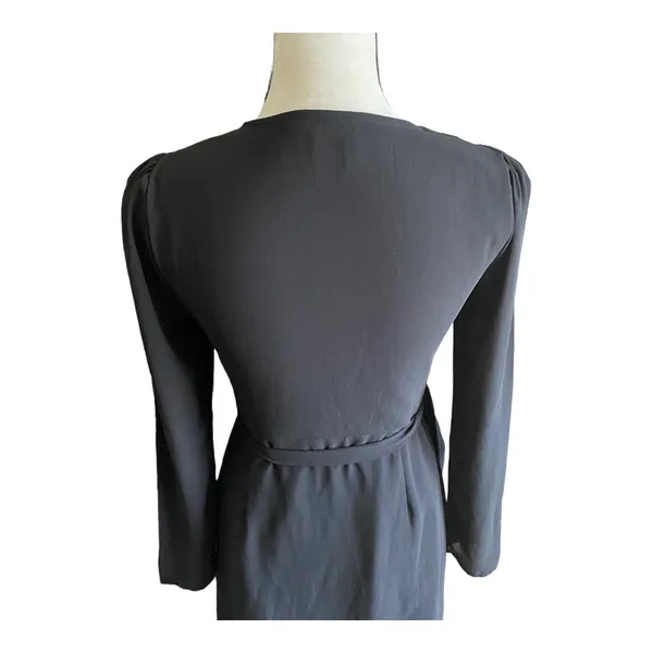 Lulus Stunning chiffon. Wrap dress, long sleeves, fully lined, dress is 100% polyester, lining is 100% rayon, excellent condition, size xs - Image 6