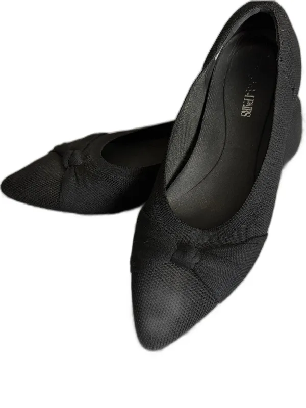Dream Paris Black Pointed Toe Knit Bow Flats Women’s Size 7.5 - Image 4