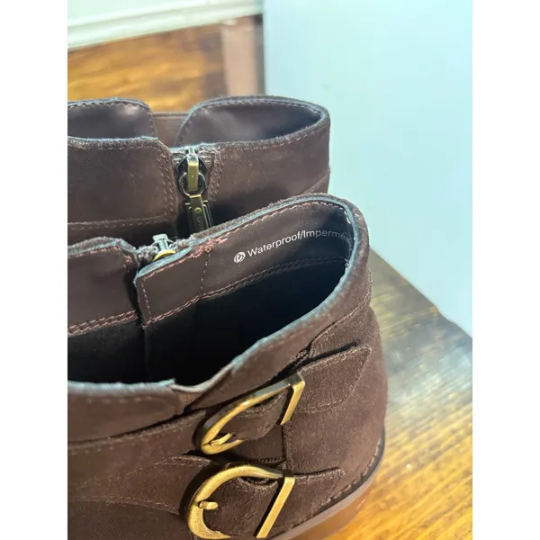 Blondo Brown Buckle Waterproof Ankle Boots‎ Size 7.5 - Image 6