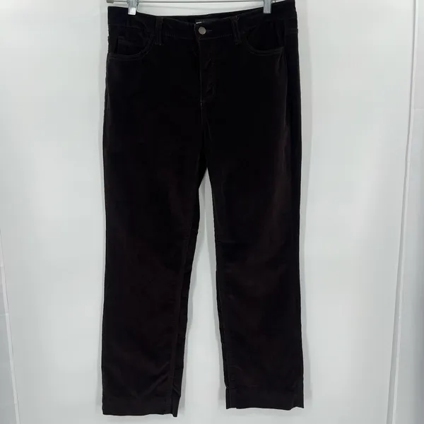 Karl Lagerfeld Corduroy Pants Sz 10 Chocolate Quiet Luxury Preppy Fall Heritage - Image 12