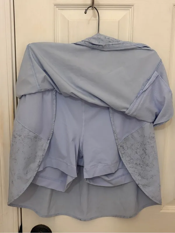 Lululemon Hotty Hot High Rise Skirt in Gravel Dust Pastel Blue - Image 11
