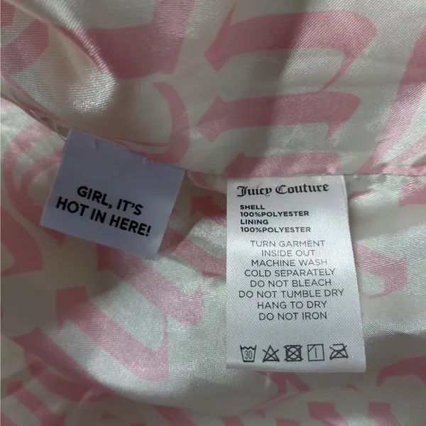 Juicy Couture Women’s Medium Dusty Pink Teddy Trench Faux Fur Coat Y2K Plush - Image 8