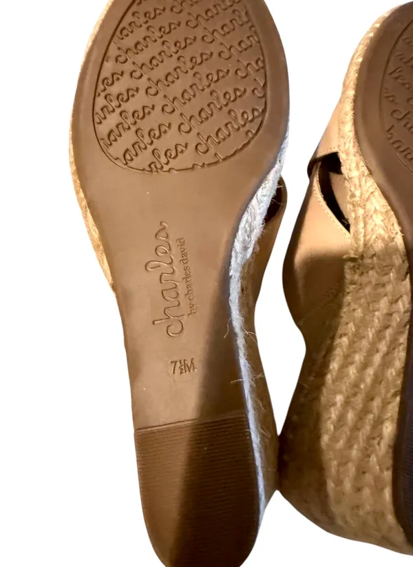 Charles By Charles David Women’s Notch Jute Wrapped Wedge Heel Sandals - Image 6