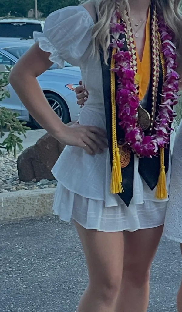 Graduation Dress White - Image 2