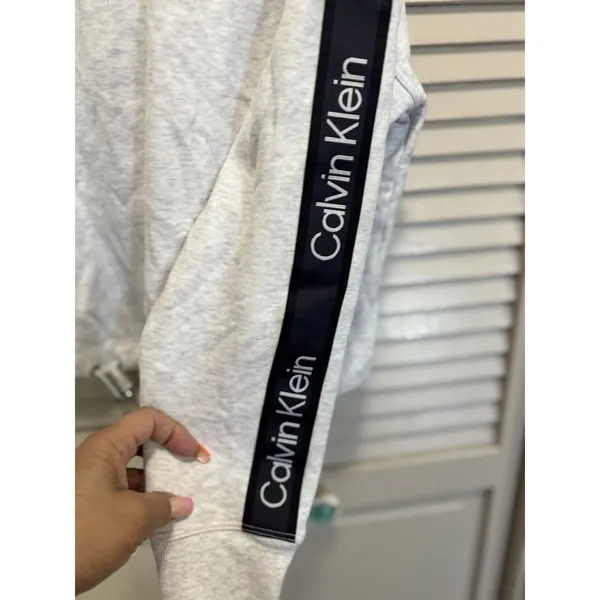 Calvin Klein Performance Sweatshirt Size M Long Sleeve‎ Soft Cord/Toggle Hem - Image 3