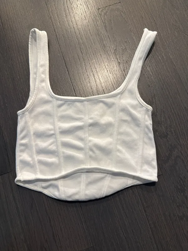 White Suzette collection tank top - Image 2