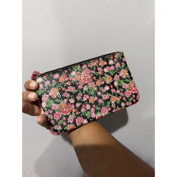 Coach Corner Zip Wristlet In Posey Cluster Floral Print Coated Canvas P - Image 6