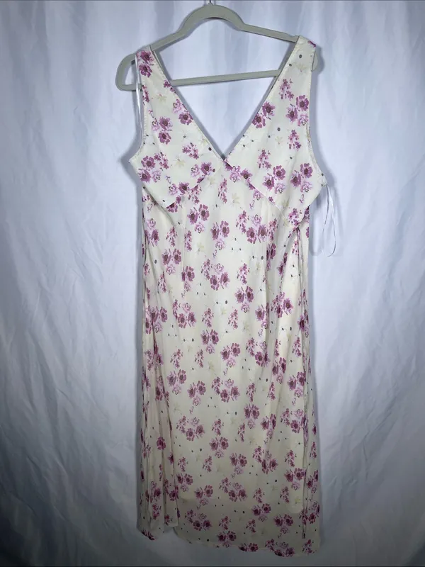Princess Polly Womens Nellie Floral Purple Midi Dress 16 - Image 5