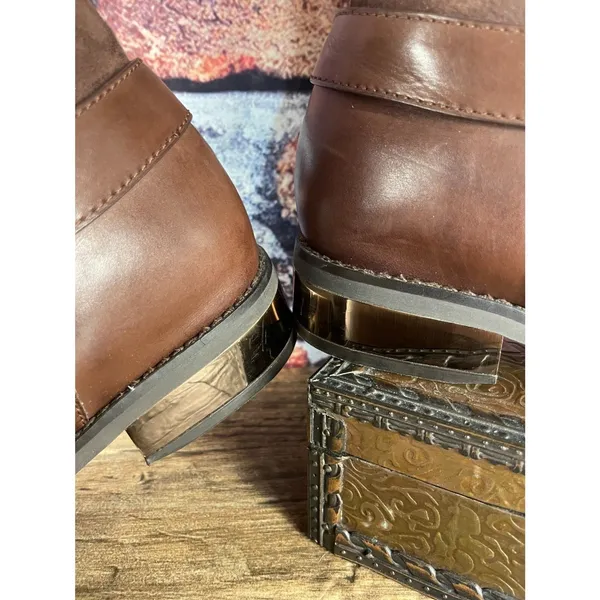 Cole Haan Air Trinity Riding Boots Leather Suede Back Knee High Sz 8B - Image 7