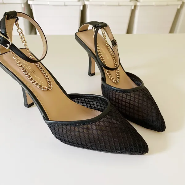 BCBGeneration Mayah Ankle Chain Pumps - Image 6