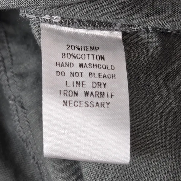 Mittoshop Gray Hemp Cotton Blend Button Up Utility Jacket 12970 Womens Medium - Image 6