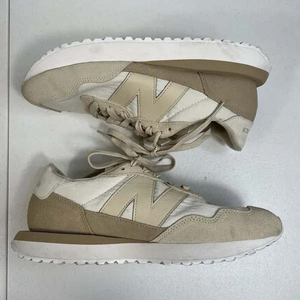 New Balance Women's 9 237 Classic Sneakers Shoes WS237PG Light Brown Sporty‎ - Image 4