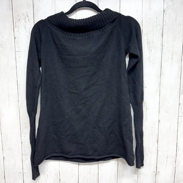 Vintage Walt Disney Sweater Women Sz Medium Black Graphic Long Sleeve Turtleneck - Image 6