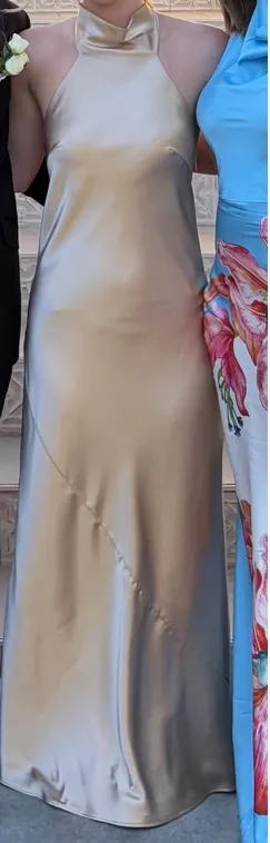Azazie Bridesmaid Dress Champagne - Image 2