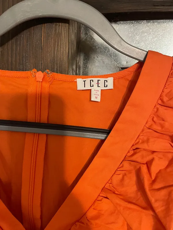 Orange Babydoll Dress - Image 3
