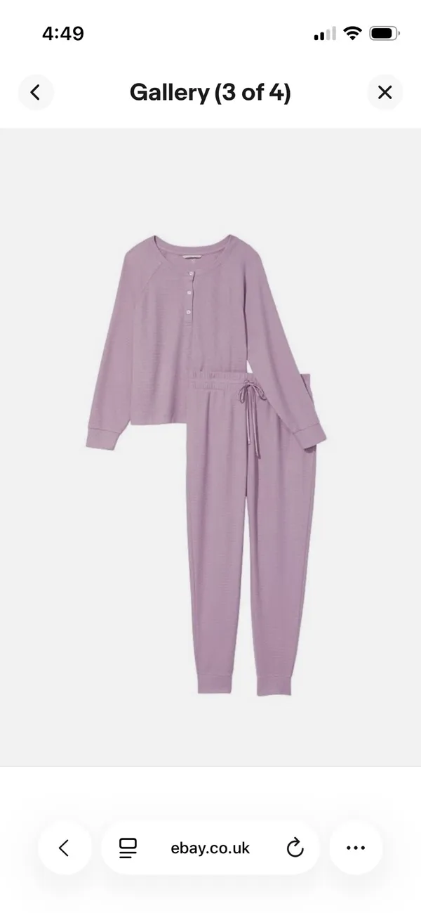Glow Waffle Victoria's Secret Henley Jogger Set - Image 3