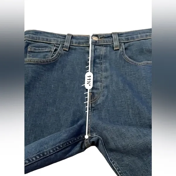 Re/done High Rise Medium Wash Skinny Leg Jeans Button Fly Sz‎ 30 - Image 11