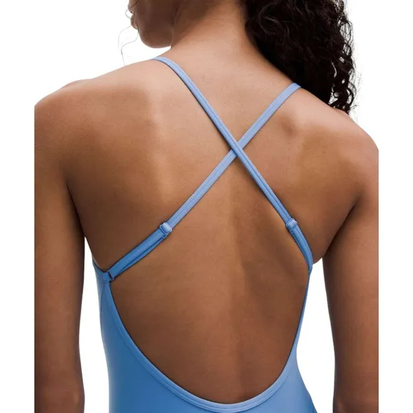 Lululemon Align Cross-Back Bodysuit 4" Pool Party - Image 7