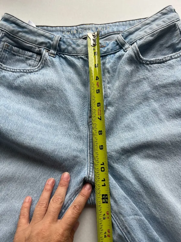 American Eagle Sz 10 Strigid Mom Jeans high rise denim Pants - Image 8