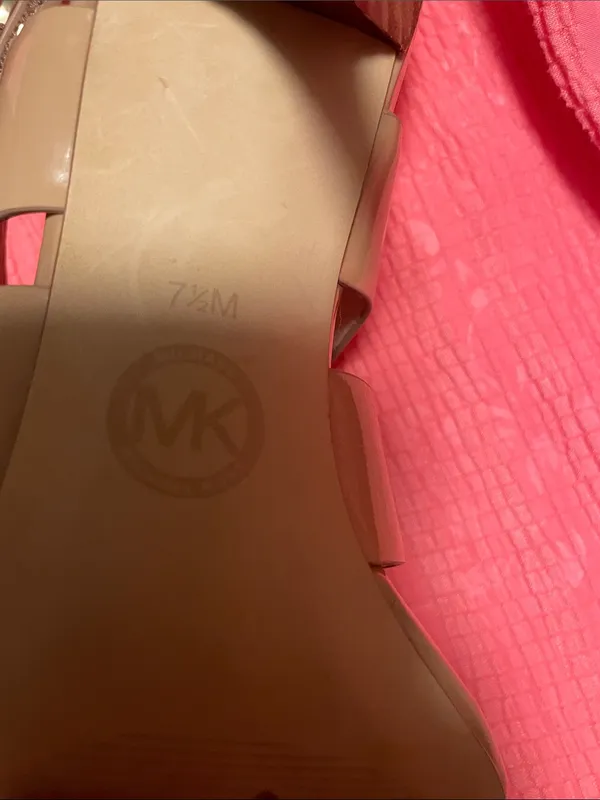 MICHAEL Michael Kors Tan Patent Leather Slingback Heels - Image 6