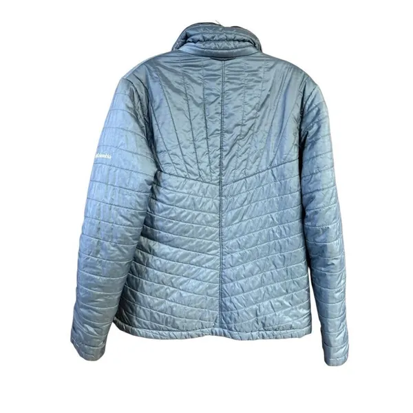 Columbia women's jacket with Omni-Heat thermal comfort Gray/Black Sz L - Image 3