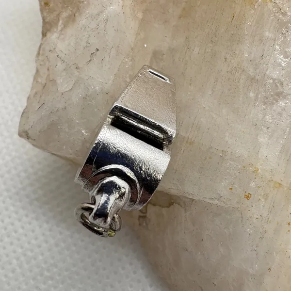 Vintage Silver‎ Tone Whistle Charm Pendant Miniature Sports Coach 3.03g SKU 230 - Image 5