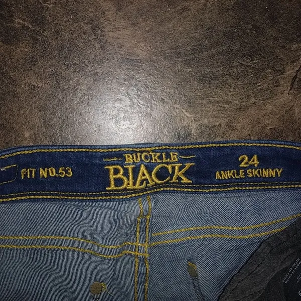 Buckle Black 24 Distressed DarkCutoff Jeans Shorts - Image 5