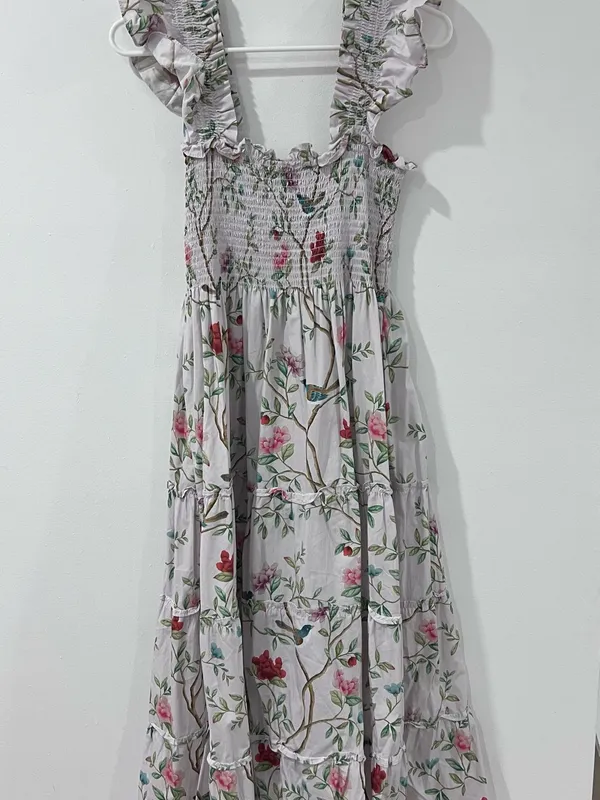 Hill House x Diane Hill Floral Nap Dress M Artist Edition 2022 Chinoiserie - Image 4