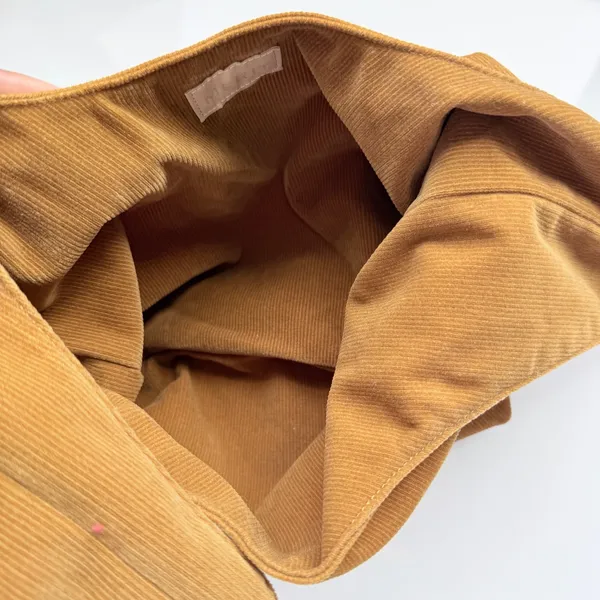 Merit Tan Corduroy Knot Wristlet‎ Bag Minimalist Earthy Boho Handbag - Image 5