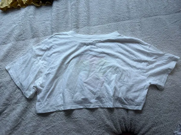 Metálica cropped tee White Size XL - Image 3