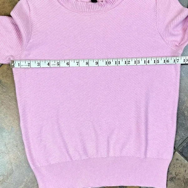 J. Crew Women’s Pink Ruffle Mock Turtleneck Sweater XS - Image 6