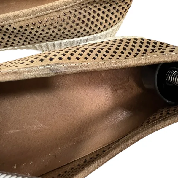 Frye Melanie Tan Perforated Leather Slip On Sneakers Shoes‎ Womens 8M 71288 - Image 5