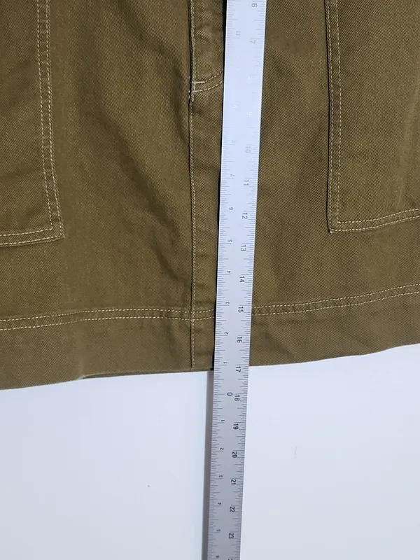 Old Navy Olive Green Utility Cargo Mini Skirt Size 22 - Image 6
