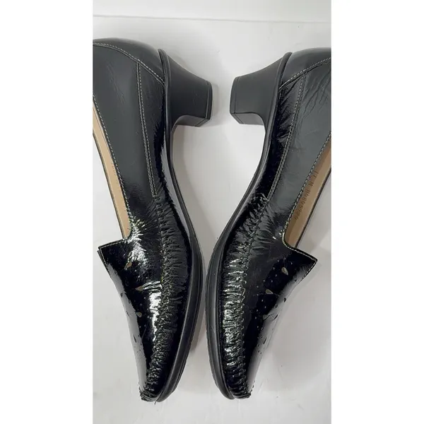 SAS Sonyo TriPad Comfort Black Patent Leather Pump‎ Sz11M Retro Grannycore Dance - Image 3