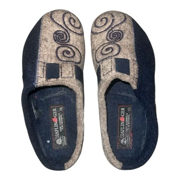 ✨Haflinger Women's Magic Wool Sz 36 Slippers✨ Blue - Image 4