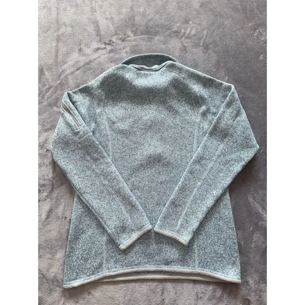Patagonia‎ Women's Better Sweater Blue Heather 1/4 Zip Up Size M - Image 9