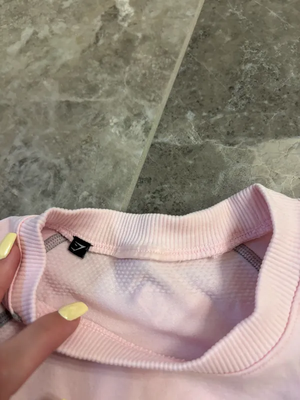 Gymshark Seamless Crop Top Long Sleeve - Image 3