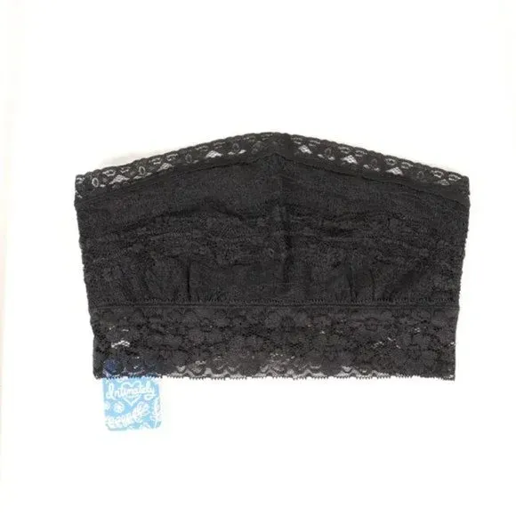 NWT Scalloped Lace Bandeau in Black Size XL - Image 4