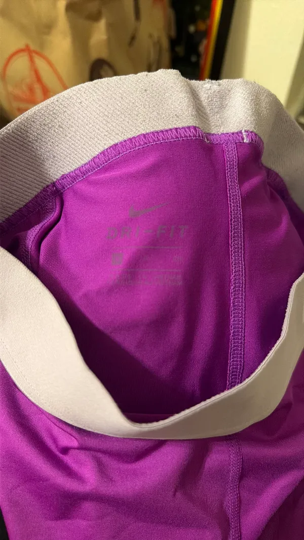 Purple Nike Pro Spandex Dri-Fit Shorts - Image 3