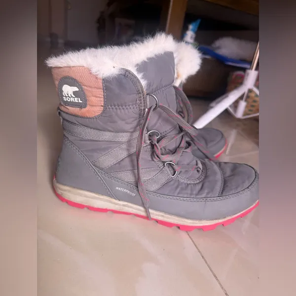 Sorel Whitney II Pink Grey Snow Water Proof Outdoor Hiking Rain Boots Size 10 - Image 14