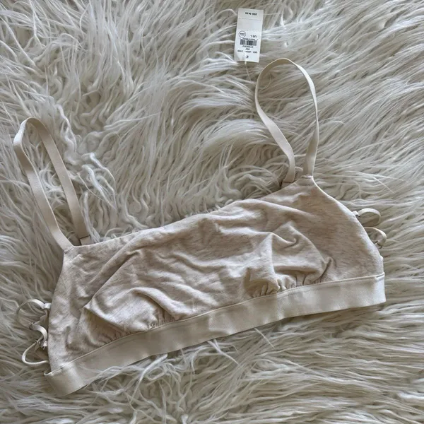 Aerie Real Good Strappy Side Lace Up Bralette Size Large - Image 2