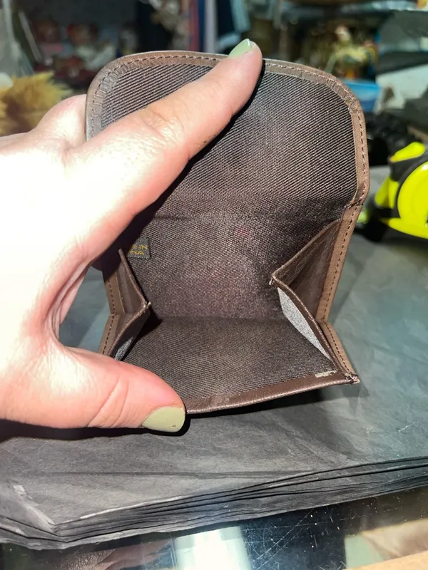 Brown Leather Snap Coin Pouch - Image 4