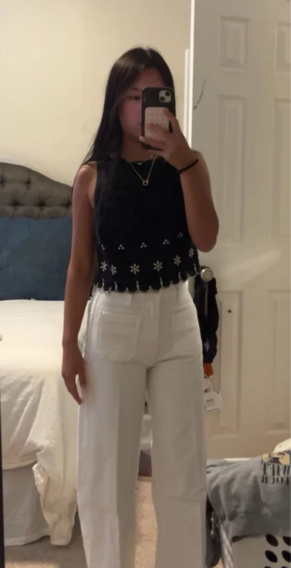 Free People Embroidered Top - Image 3