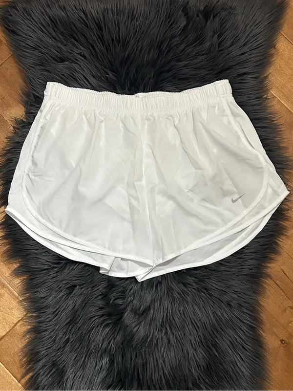 Nike Dri-fit Tempo Running Short White Women's Running Shorts Size XL - Image 3
