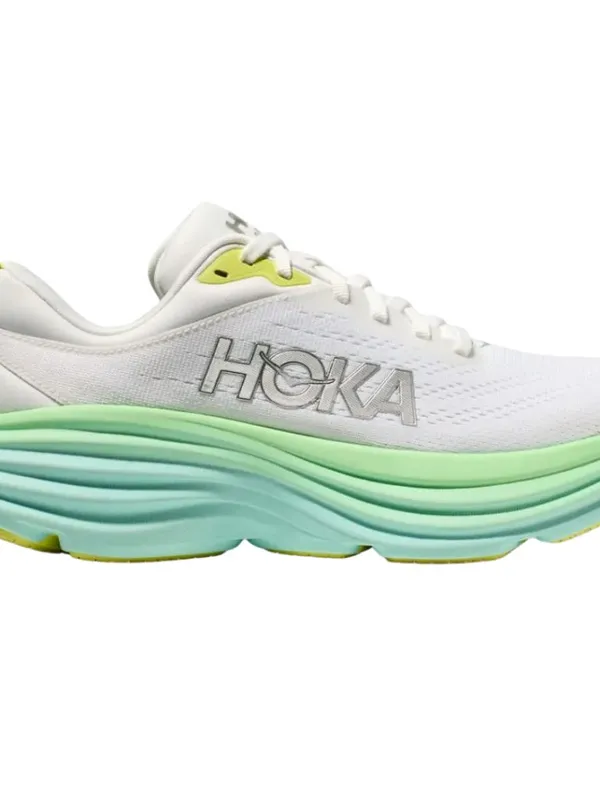 Hoka One One Bondi 8 Running Shoe Women's 6B Blanc de Blanc Sunlit Ocean Walking - Image 2