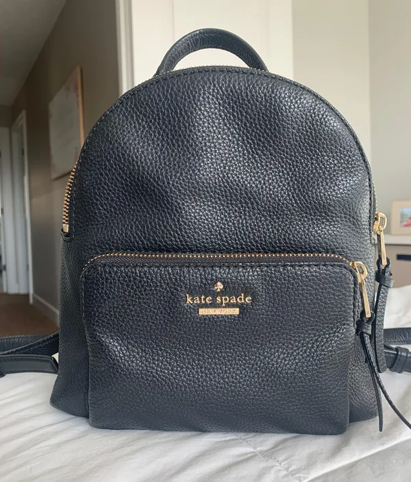 Kate Spade Black Mini Backpack - Image 2
