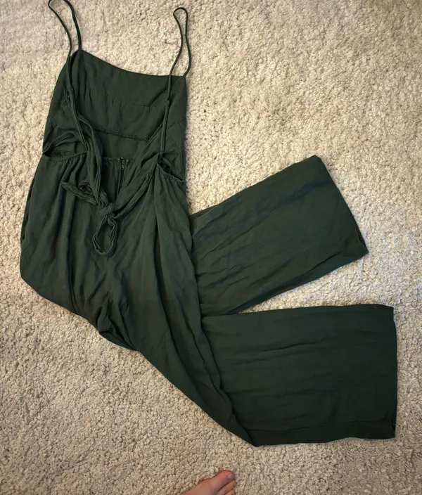 Francesca's Mi Ami Linen Jumpsuit - Image 4